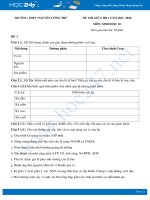 2 Đề thi thi giữa HK1 môn Sinh học 10 năm 2020 - Trường THPT Nguyễn Công Trứ dạng tự luận