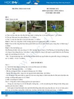 Bộ đề thi HK2 năm 2020 môn GDCD 8 có đáp án Trường THCS Sào Nam