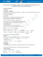 Bài tập chuyên đề Andehit - Xeton - Axit Cacboxylic môn Hóa học 11 năm 2020 Trường THCS&THPT Khánh Sơn