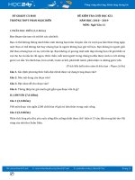 Đề kiểm tra HK2 năm 2019 môn Ngữ văn 11 - Trường THPT Phan Ngọc Hiển