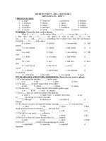 BỘ ĐỀ ÔN THI TN – ĐH – CĐ NĂM 2011 MÔN ANH VĂN – TEST 3