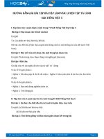 Hướng dẫn giải bài tập bài Làm văn: Luyện tập tả cảnh SGK Tiếng Việt 5