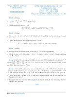 Đề thi học sinh giỏi môn Toán lớp 9 cấp tỉnh năm 2019-2020 - Sở GD&ĐT Bình Dương