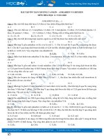 Bài tập ôn tập Chương 5 Ankin - Ankadien - Benzen môn Hóa học 11 năm 2020