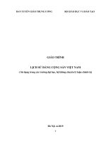 Giáo trình học phần Lịch sử Đảng cộng sản Việt Nam bản word (Sử dụng trong các trường đại học, hệ không chuyên lý luận chính trị)