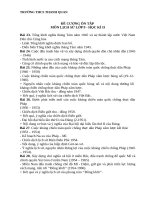 Đề cương ôn tập học kì 2 môn Lịch sử lớp 9 năm 2019-2020 - Trường THCS Thanh Quan