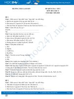 Bộ 4 đề kiểm tra 1 tiết môn Hóa học 8 năm 2020 Trường THCS Lam Sơn