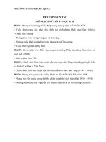 Đề cương ôn tập học kì 2 môn Lịch sử lớp 8 năm 2019-2020 - Trường THCS Thanh Quan