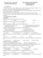 Đề cương ôn tập học kì 2 môn Hóa học lớp 11 năm 2020-2021 - Trường THPT Phú Bài