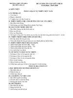 Đề cương ôn tập giữa học kì 2 môn Địa lí lớp 12 năm 2019-2020 - Trường THPT Yên Hòa