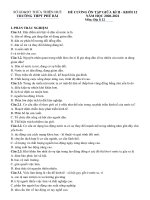 Đề cương ôn tập giữa học kì 2 môn Địa lí lớp 12 năm 2020-2021 - Trường THPT Phú Bài