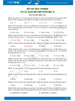 Bài tập trắc nghiệm về các dạng đột biến Sinh học 12 có đáp án