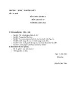 Đề cương ôn tập học kì 2 môn Lịch sử lớp 10 năm 2020-2021 - Trường THPT Lý Thường Kiệt