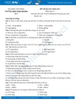 Bộ 4 đề thi HK1 môn Địa 12 năm học 2016-2017 (có đáp án)