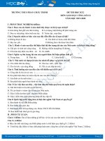 Đề thi HK2 năm 2020 môn GDCD lớp 8 có đáp án Trường THCS Phan Châu Trinh