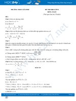 Bộ 5 đề thi HK2 môn Toán lớp 8 có đáp án Trường THCS Tân Phú