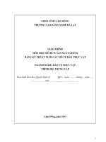 Giáo trình môn học/mô đun: Sản xuất giống bằng kỹ thuật nuôi cấy mô tế bào thực vật - Ngành/nghề: Bảo vệ thực vật (Trình độ Trung cấp)