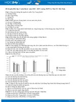 Đề thi giữa HK2 môn Địa lớp 11 năm 2018-2019 - Trường THPT Lý Thái Tổ