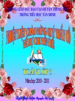 toan lop 3 Bang nhan 9