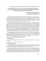 Đặc điểm sinh trưởng và tính chống chịu bệnh chết héo của các dòng keo lá tràm Acacia auriculiformis A. cunn. Ex benth tại Quảng Trị và Phú Yên