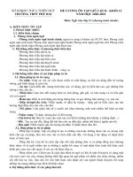 Đề cương ôn tập giữa học kì 2 môn Ngữ văn lớp 12 năm 2020-2021 - Trường THPT Phú Bài