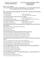 Đề cương ôn tập giữa học kì 2 môn Lịch sử lớp 12 năm 2020-2021 - Trường THPT Phú Bài