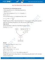 Bài tập tính số hạt trong nguyên tử môn Hóa học 10 năm 2019-2020