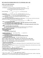 Đề cương ôn tập học kì 2 môn Vật lí lớp 12 năm 2020-2021 - Trường THPT Phúc Thọ