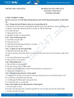 Đề kiểm tra giữa HK2 năm 2020 môn GDCD lớp 6 có đáp án Trường THCS Việt Hưng