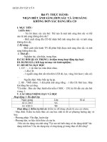 Giáo án bài Thực hành nhận biết ánh sáng đơn sắc bằng đĩa CD - Lý 9