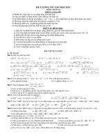 Đề cương ôn tập học kì 1 môn Toán lớp 10 năm 2020-2021 - Trường THPT Uông Bí