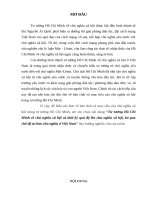 Tư tưởng hồ chí minh về chủ nghĩa xã hội và thời kỳ quá độ lên chủ nghĩa xã hội, bỏ qua chế độ tư bản chủ nghĩa ở việt nam 