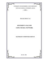 Ứng dụng mạng Nơron trong phân tích quan điểm cộng đồng mạng