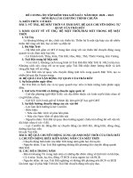 Đề cương ôn tập học kì 1 môn Địa lí lớp 10 năm 2020-2021 - Trường THPT Tôn Thất Tùng