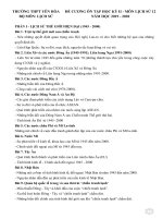 Đề cương ôn tập học kì 2 môn Lịch sử lớp 12 năm 2019-2020 - Trường THPT Yên Hòa