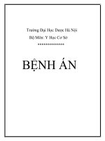 Phân tích case lâm sàng (y học cơ sở) xơ gan 