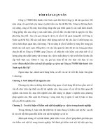 Hoàn thiện kiểm soát nội bộ nghiệp vụ vật tư tại công ty TNHH một thành viên nước sạch hà nội (tt) 