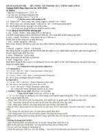 Đề cương ôn tập học kì 2 môn Tiếng Anh lớp 10 năm 2019-2020 - Trường THPT Phúc Thọ