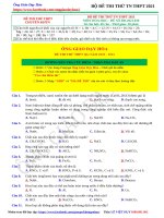 ĐỀ THI THPT CHUYÊN KHTN 2021