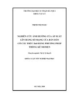 Luận văn tốt nghiệp nghiên cứu ảnh hưởng của áp suất lên hằng số mạng của bán dẫn có cấu trúc zns 