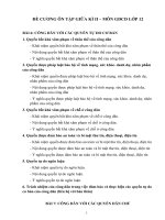 Đề cương ôn tập giữa học kì 2 môn GDCD lớp 12 năm 2020-2021 - Trường THPT Lương Ngọc Quyến