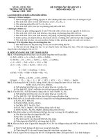 Đề cương ôn tập học kì 2 môn Hóa học lớp 10 năm 2019-2020 - Trường THPT Việt Đức