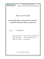 Hủy bỏ hợp đồng và đơn phương chấm dứt hợp đồng theo quy định của BLDS2015