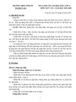 Đề cương ôn tập học kì 2 môn Ngữ văn lớp 11 năm 2019-2020 - Trường THPT Uông Bí