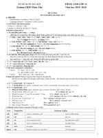 Đề cương ôn tập học kì 2 môn Tiếng Anh lớp 12 năm 2019-2020 - Trường THPT Phúc Thọ