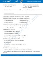 Đề thi HK1 môn Tin học 9 năm 2019 Trường THCS Võ Thị Sáu có đáp án