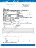 Đề kiểm tra 45 phút môn Lịch sử 8 có đáp án năm 2020 Trường THCS Cần Đăng