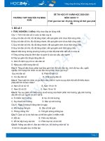 Bộ 5 đề thi HK2 môn GDCD 11 có đáp án năm 2021 Trường THPT Nguyễn Thị Minh Khai