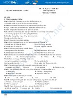 Bộ 5 đề thi HK2 môn Lịch Sử 10 năm 2021 có đáp án Trường THPT Trưng Vương