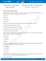 Đề kiểm tra 1 tiết HK2 môn GDCD 10 năm 2019 có đáp án - Trường THPT Lý Thường Kiệt